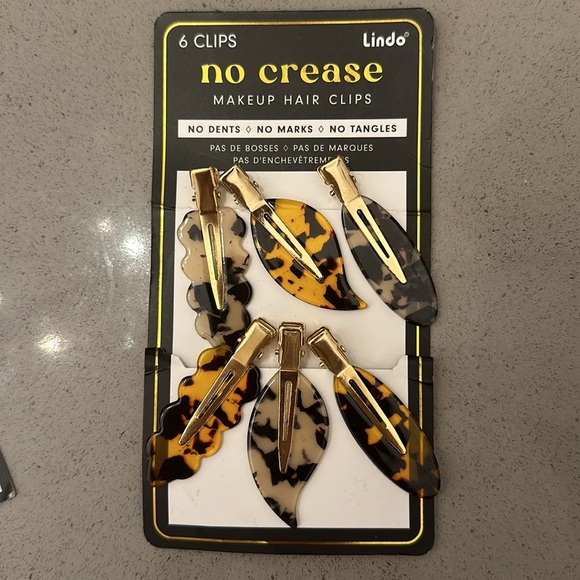 NEW 2 SETS No crease creaseless salon clips 10 total Blue, Cream, Tortoise - Picture 3 of 4